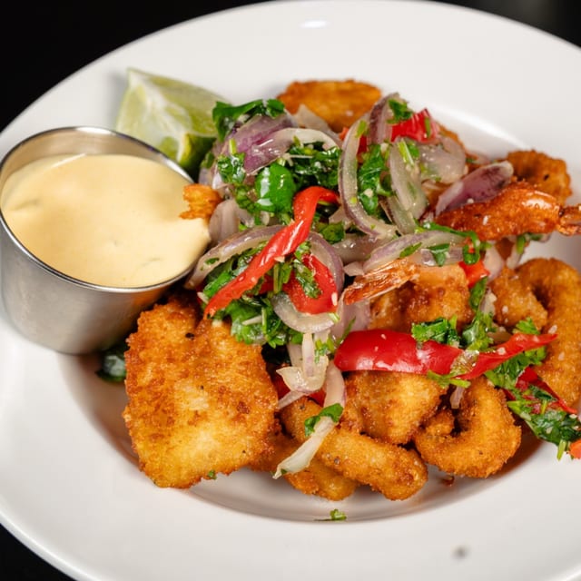 Crispy Shrimp & Calamari Ceviche.